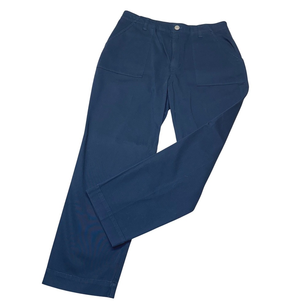 Hudson Jeans Navy Blue Wide Leg‎ Patch pocket Utility Pants Womens Size 30